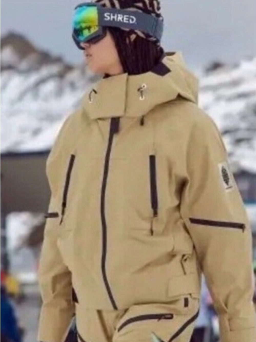 🆕 FREE PEOPLE PACKABLE Blizzard Bliss Shell Zip Jacket IN ANTELOPE COMBO Small